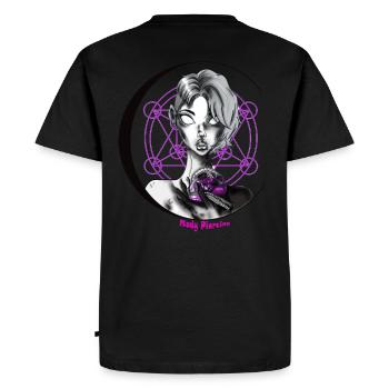 Mady Piercing - Männer Premium Bio T-Shirt - Schwarz - Hinten - Nico (187cm)