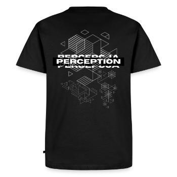 Perception Géométrie Mystique - T-shirt Premium bio Homme - noir - Dos - Nico (187cm)