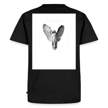 Liberté - T-shirt Premium bio Homme - noir - Dos - Nico (187cm)