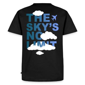 The Sky s No Limit Shirt - T-shirt Premium bio Homme - noir - Dos - Nico (187cm)