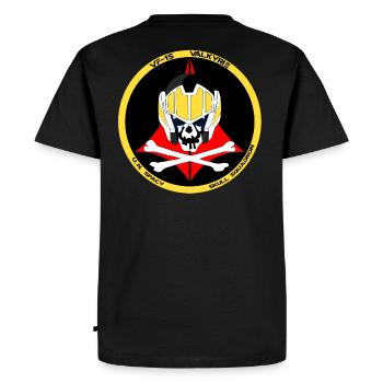 Escadron de crâne - T-shirt Premium bio Homme - noir - Dos - Nico (187cm)