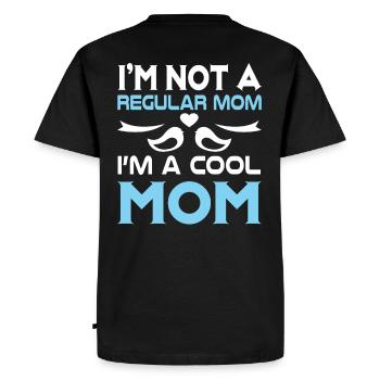 Maman cool - T-shirt Premium bio Homme - noir - Dos - Nico (187cm)