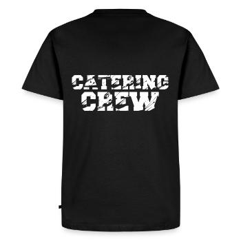 Catering Crew Team Uniform Restaurant Staff - Men's Premium Organic T-Shirt - black - Back - Nico (187cm)