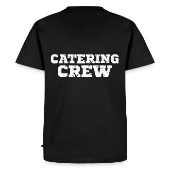 Catering Crew Team Uniform Restaurant Staff - Men's Premium Organic T-Shirt - black - Back - Nico (187cm)