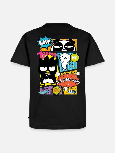 Bad Badtz-Maru med venner i tegneseriestil - Herre Premium økologisk T-shirt - sort