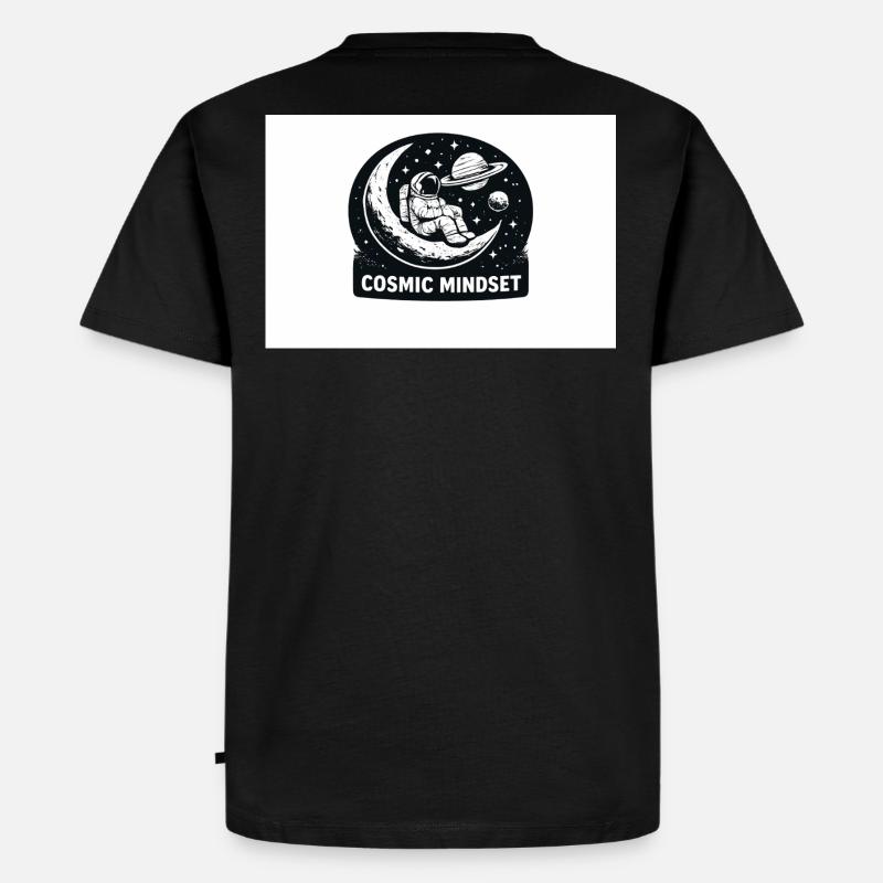 Kosmischer Mindset - Männer Premium Bio T-Shirt - Schwarz
