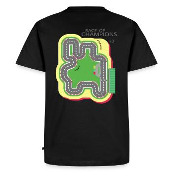 Play Mat Car Race Track, Race of Champions Kids 3 - T-shirt Premium bio Homme - noir - Dos - Nico (187cm)