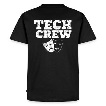 Tech Crew Sound Theater Uniform Musical Studio - Men's Premium Organic T-Shirt - black - Back - Nico (187cm)