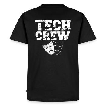 Tech Crew Sound Theater Uniform Musical Studio - Men's Premium Organic T-Shirt - black - Back - Nico (187cm)
