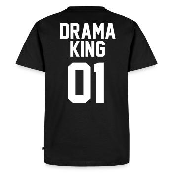 Drama King 01 Cadeau de chemise partenaire - T-shirt Premium bio Homme - noir - Dos - Nico (187cm)