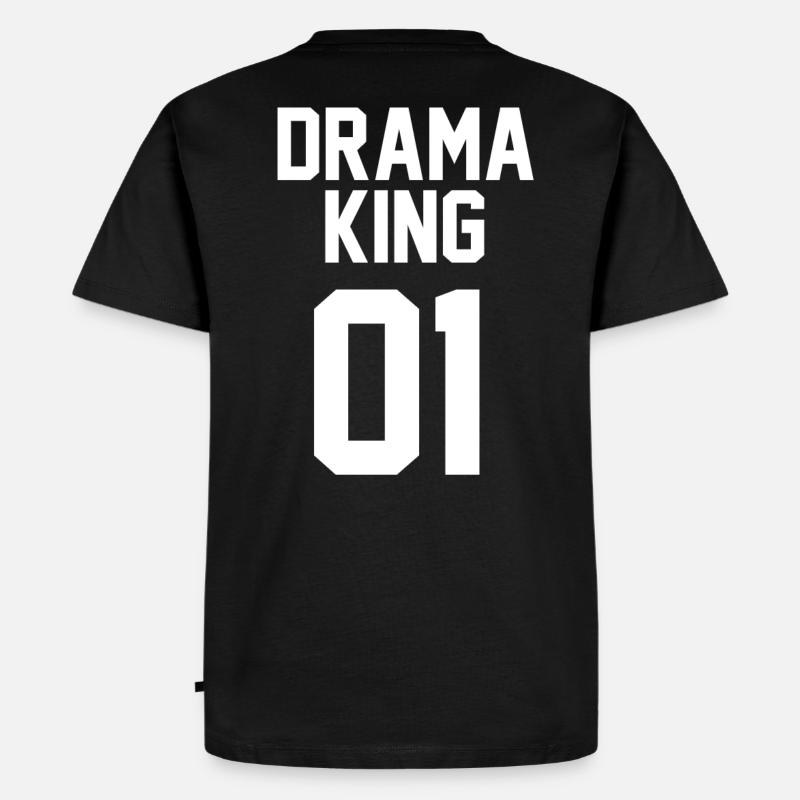 Drama King 01 Partnershirt Geschenk - Männer Premium Bio T-Shirt - Schwarz