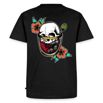 Ice contact - T-shirt Premium bio Homme - noir - Dos - Nico (187cm)