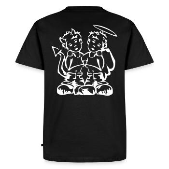 Ange ou Démon - T-shirt Premium bio Homme - noir - Dos - Nico (187cm)