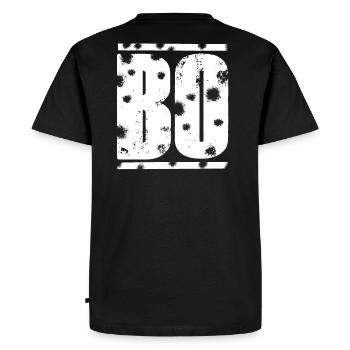 BO Gift Gift Idea - Men's Premium Organic T-Shirt - black - Back - Nico (187cm)