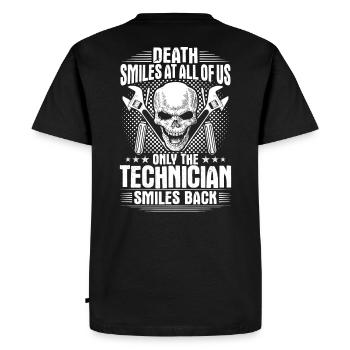 Building Technician Building Services Technician Technician - Men's Premium Organic T-Shirt - black - Back - Nico (187cm)