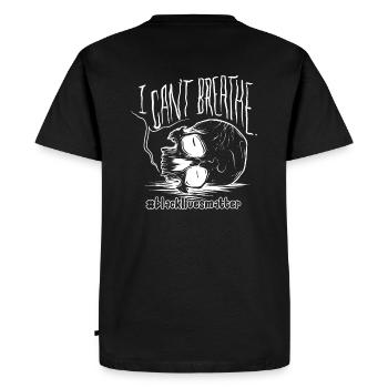 I can't breathe - black lives matter - T-shirt Premium bio Homme - noir - Dos - Nico (187cm)