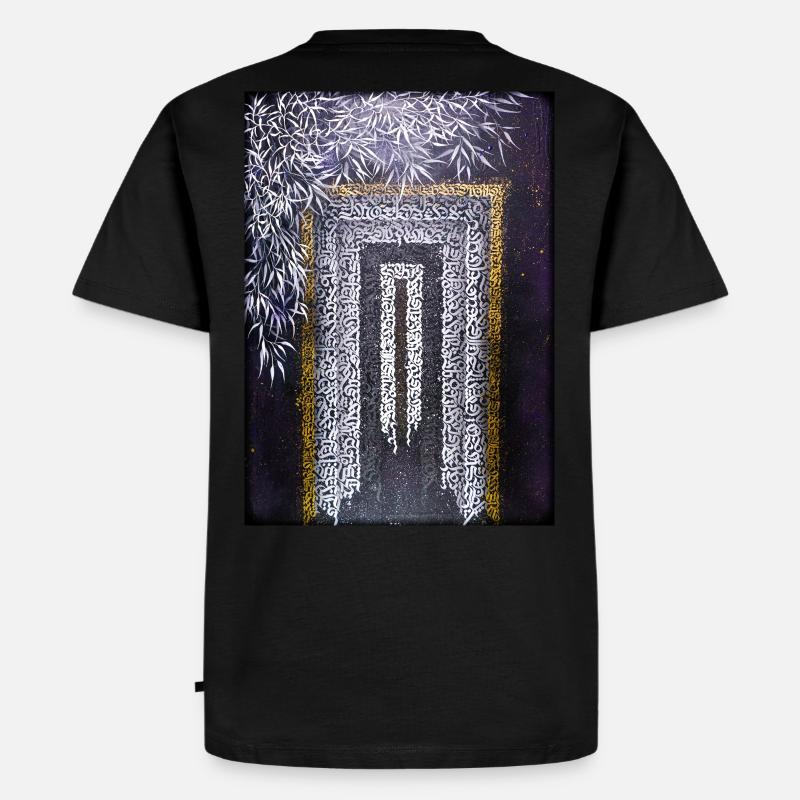 Calligraffiti - Tor (dunkel) - Männer Premium Bio T-Shirt - Schwarz