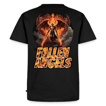Ange - T-shirt Premium bio Homme - noir - Dos - Nico (187cm)