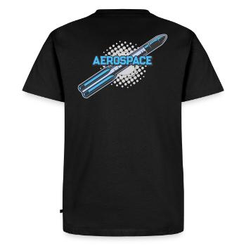 Space Sci-Fi Weltraum - Men's Premium Organic T-Shirt - black - Back - Nico (187cm)