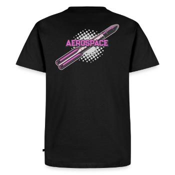 Space Rocket Vintage - T-shirt Premium bio Homme - noir - Dos - Nico (187cm)
