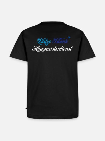 Blitze Blank Hausmeisterdienst - Männer Premium Bio T-Shirt - Schwarz
