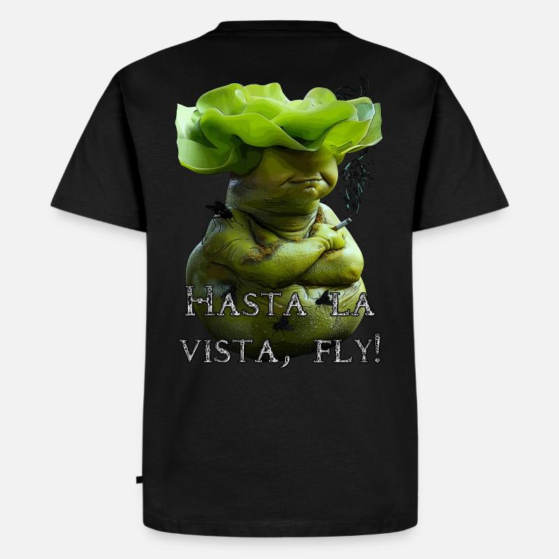 Butterwort-Warrior - Männer Premium Bio T-Shirt - Schwarz