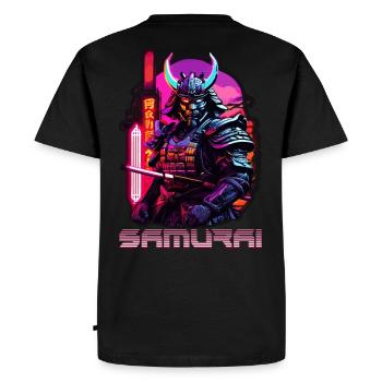 samouraï - T-shirt Premium bio Homme - noir - Dos - Nico (187cm)