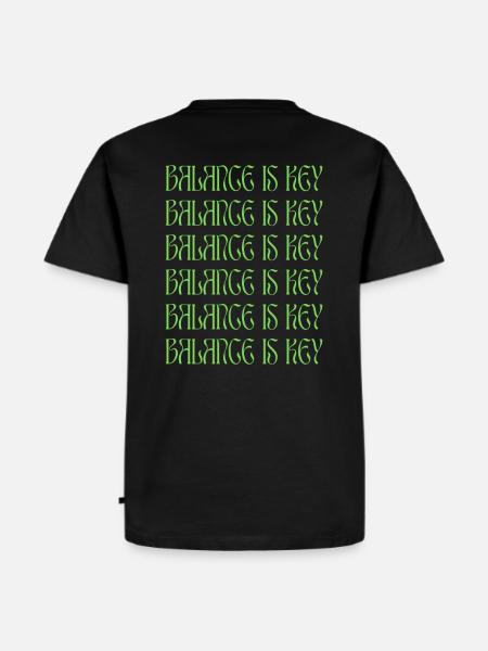 BALANCE IS KEY (green) - Men's Premium Organic T-Shirt - black