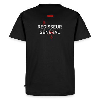 Réagisseur génial - T-shirt Premium bio Homme - noir - Dos - Nico (187cm)