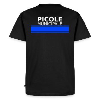 picole municipale - T-shirt Premium bio Homme - noir - Dos - Nico (187cm)