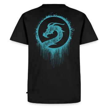 Tatoué Dragon Viking - T-shirt Premium bio Homme - noir - Dos - Nico (187cm)