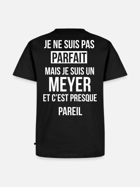 Nom de Famille - MEYER - T-shirt Premium bio Homme - noir