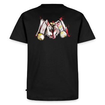 Vache d'herens, eringer - T-shirt Premium bio Homme - noir - Dos - Nico (187cm)