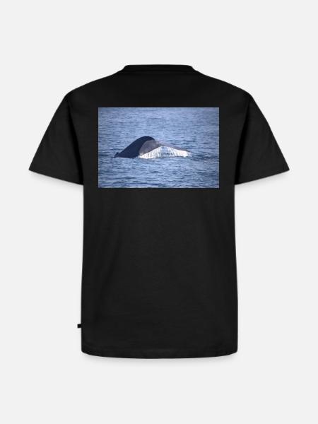 WHALE - Männer Premium Bio T-Shirt - Schwarz