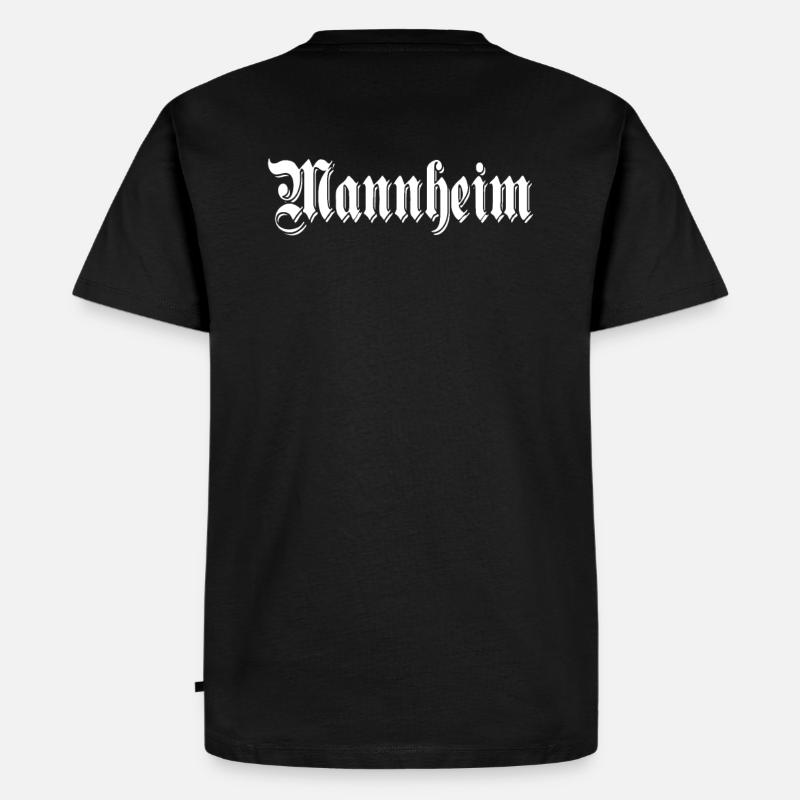 Mannheim - Männer Premium Bio T-Shirt - Schwarz
