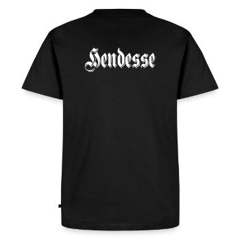 Glovesheim Hendesse - T-shirt Premium bio Homme - noir - Dos - Nico (187cm)