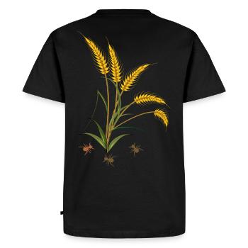Épis de maïs avec fourmis - T-shirt Premium bio Homme - noir - Dos - Nico (187cm)