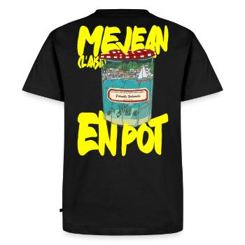 L'Anse Méjean en Pot - T-shirt Premium bio Homme - noir - Dos - Nico (187cm)