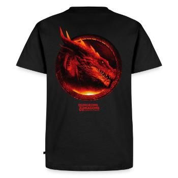 Donjons & Dragons / Dungeons & Dragons / Dragon - T-shirt Premium bio Homme - noir - Dos - Nico (187cm)