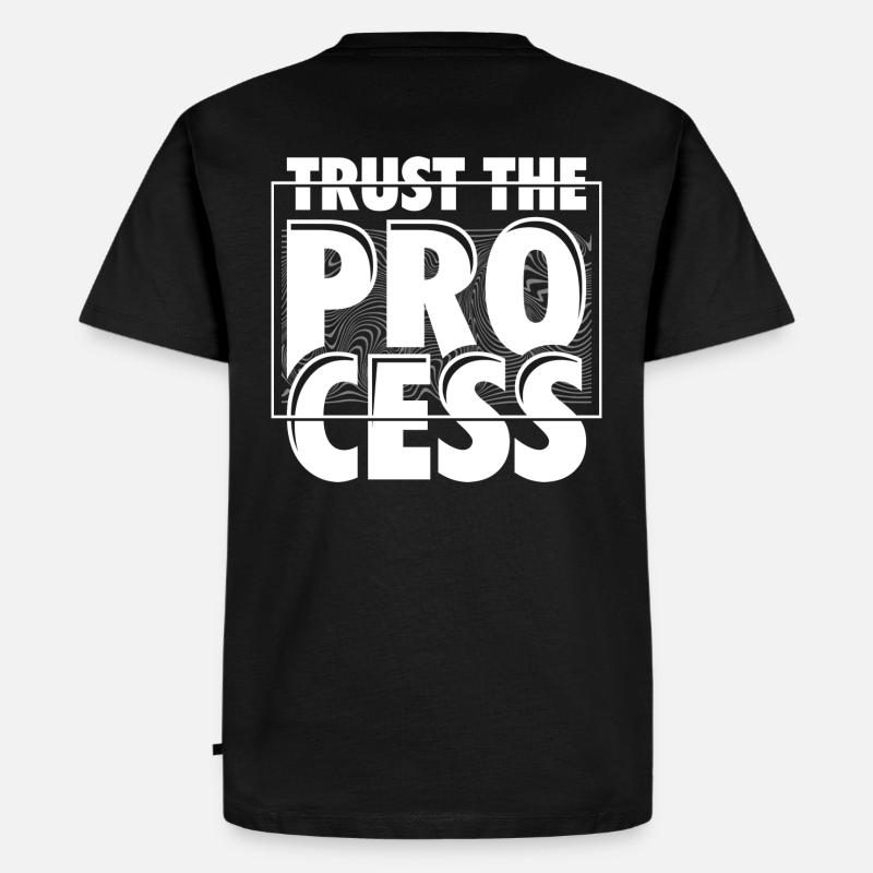 TRUST THE PROCESS - Männer Premium Bio T-Shirt - Schwarz