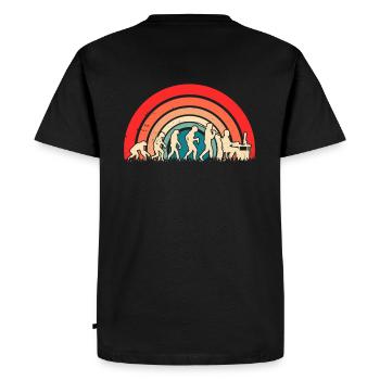 Evolution of Man – Computer Programmer - Men's Premium Organic T-Shirt - black - Back - Nico (187cm)