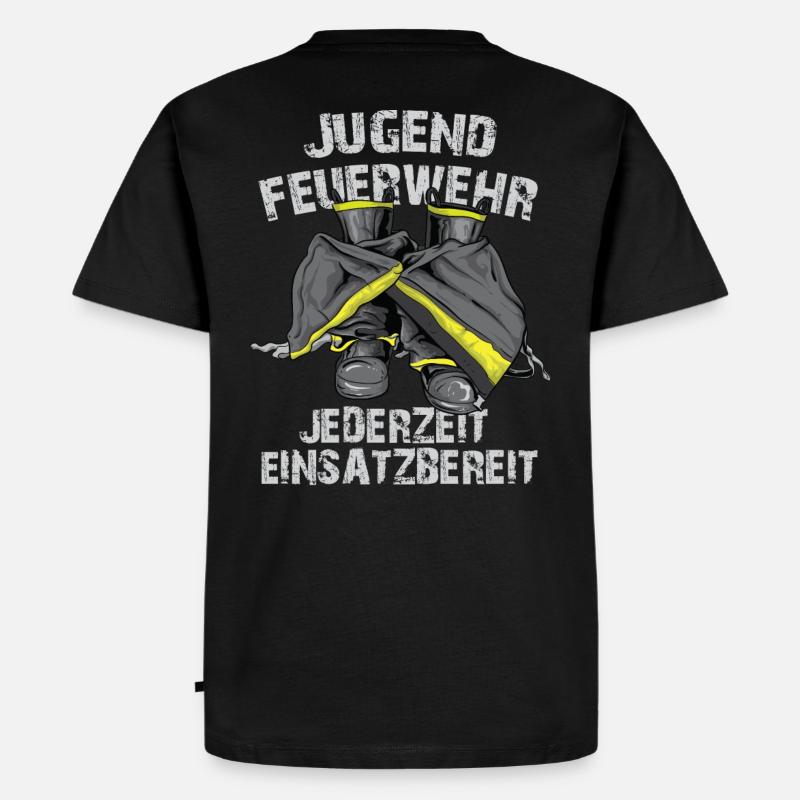Jederzeit einsatzbereit - Männer Premium Bio T-Shirt - Schwarz