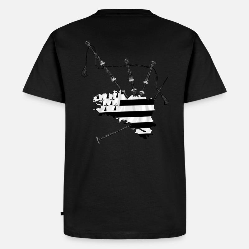 Dudelsack - cornemeuse - Männer Premium Bio T-Shirt - Schwarz