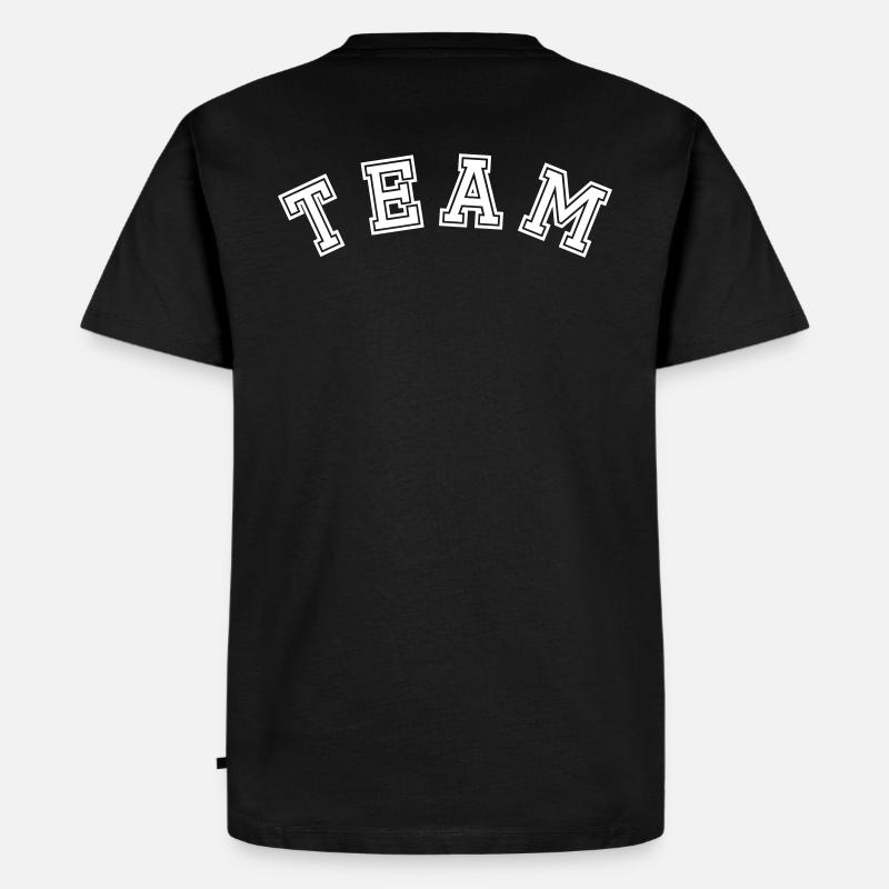 Das TEAM - Männer Premium Bio T-Shirt - Schwarz