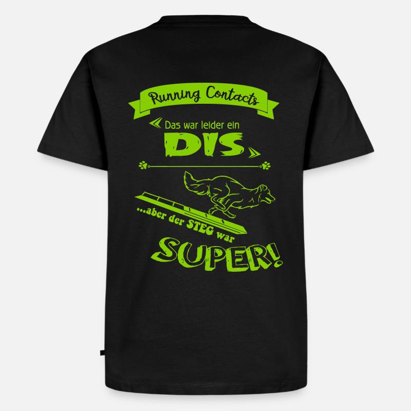 Running Contacts - Männer Premium Bio T-Shirt - Schwarz