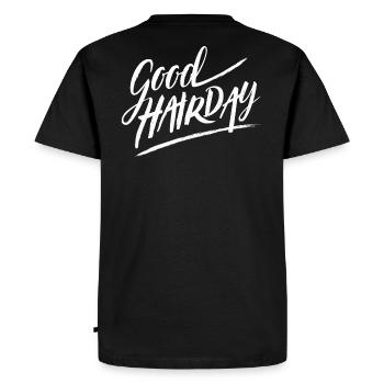 cheveux - T-shirt Premium bio Homme - noir - Dos - Nico (187cm)