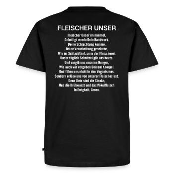 Boucher charcutier charcutier cadeau charcutier - T-shirt Premium bio Homme - noir - Dos - Nico (187cm)