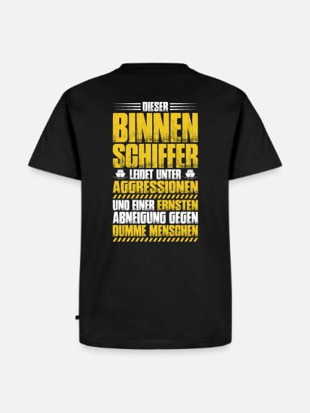 Binnenschiffer Binnenschifffahrt Binnenschiff - Männer Premium Bio T-Shirt - Schwarz