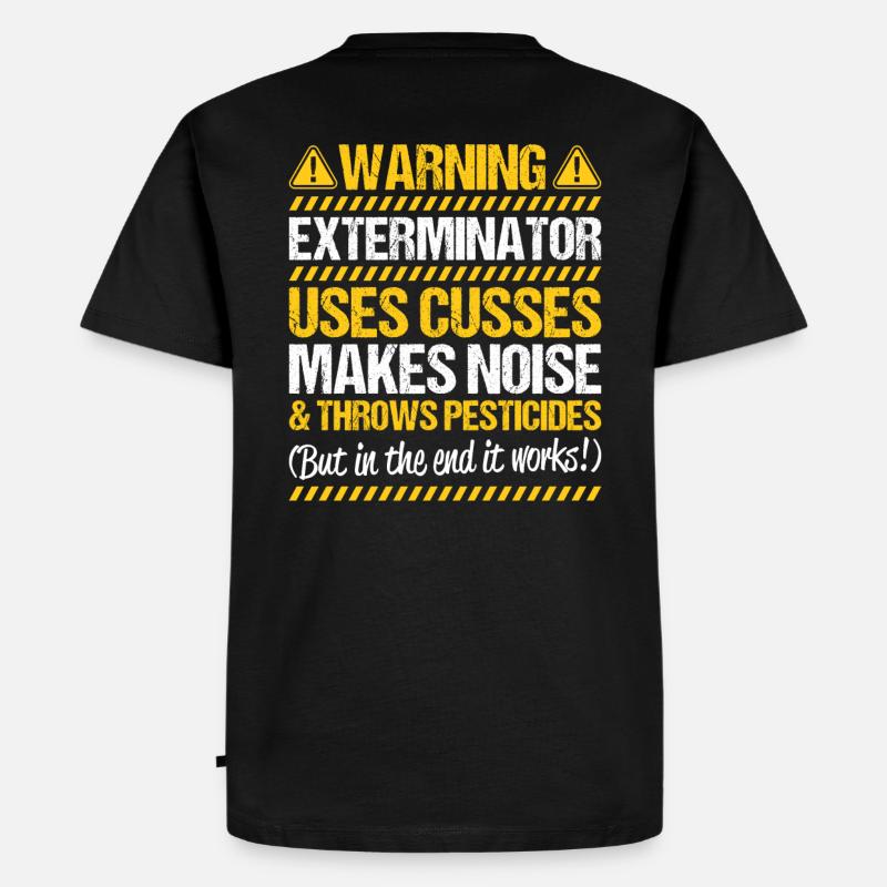 Schädlingsbekämpfer Kammerjäger Exterminator - Männer Premium Bio T-Shirt - Schwarz