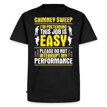 Schornsteinfeger Kaminkehrer Ramoneur - T-shirt Premium bio Homme - noir - Dos - Nico (187cm)